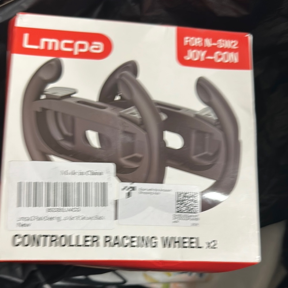 Black Controller Racing Wheel for Joy-Con